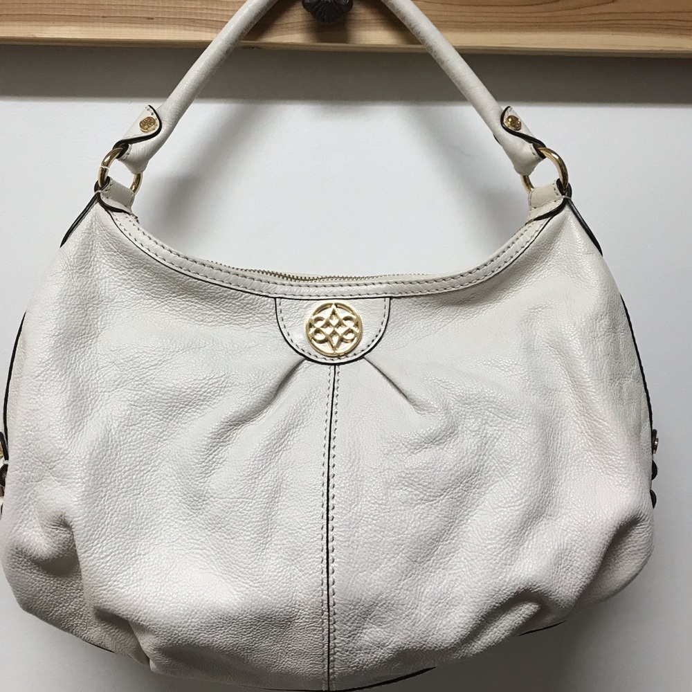 Vintage Antonio Melani White Leather Bag